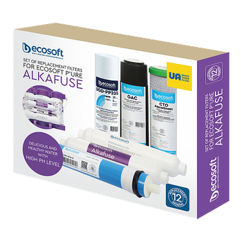 Комплект картриджів Ecosoft P'URE Alkafuse на 12 місяців