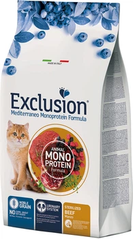 Сухий корм для кішок Exclusion Noble Grain Cat Sterilized Beef для стерилізованих з яловичиною