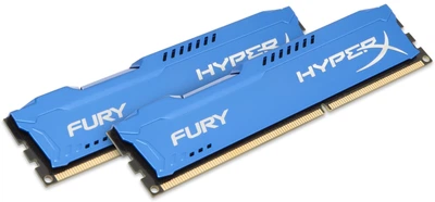 Оперативна пам'ять Kingston Fury DDR3-1333 16384MB PC3-10600 (Kit of 2x8192) HyperX Blue (HX313C9FK2/16)