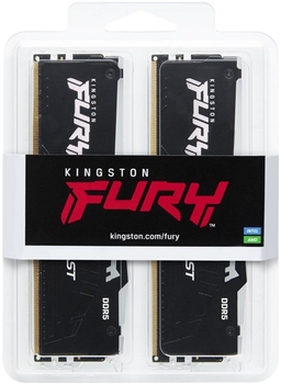 Pamięć RAM Kingston Fury DDR5-5600 16384MB PC5-44800 (zestaw 2x8192) bestia RGB czarny (KF556C36BBEAK2-16)