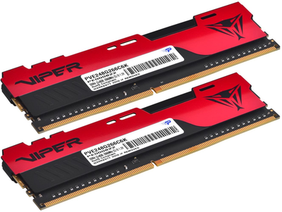 RAM Patriot DDR4-2666 8192MB PC4-21300 (zestaw 2x4096) Viper Elite II czerwony (PVE248G266C6K)