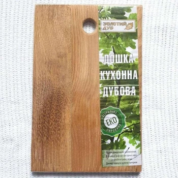 Обробна кухонна дошка з дерева дуб, дубова "Еко" 20*30см