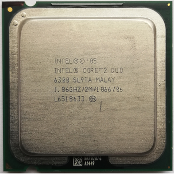 Процесор Intel Core 2 Duo E6300 L2 SL9TA 1.86 GHz 2M Cache 1066 MHz FSB Socket 775 Б/У (323439)