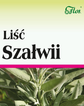 Szałwia Liść FLOS Tonizuje I Uspokaja 50 g (FL240)