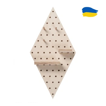 Пегборд у формі діаманту
