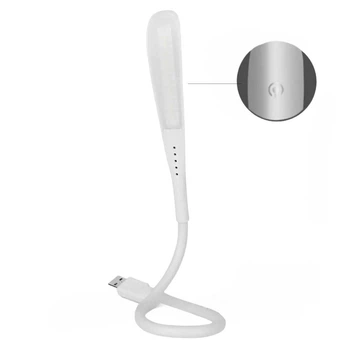Гибкая светодиодная сенсорная USB LED лампа white Bodasan (YK-25W)