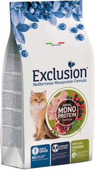 Полнорационный сухой корм Exclusion Noble Grain Cat Sterilized Chicken с курицей для стерилизованных кошек 1.5 кг (8011259003751)