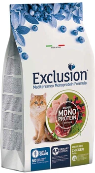 Полнорационный сухой корм Exclusion Noble Grain Cat Sterilized Chicken с курицей для стерилизованных кошек 0.3 кг (8011259003744)
