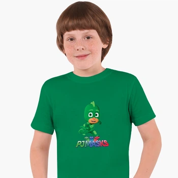 Детская футболка Герои в масках (PJ Masks) (25186-1616) 122-128 см Хлопок Зеленый