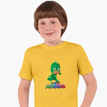 Детская футболка Герои в масках (PJ Masks) (25186-1616) 158-164 см Хлопок Желтый