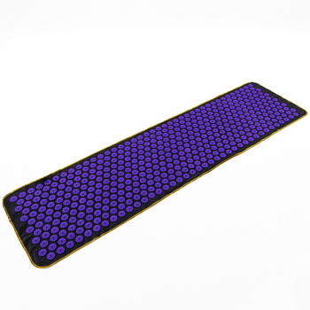 Массажный коврик Аппликатор Кузнецова (акупунктурный игольчатый массажер для спины) OSPORT Lite 145 (apl-010) Черно-фиолетовый