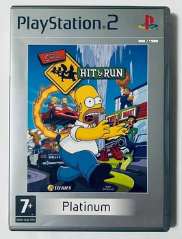 The Simpsons Hit & Run Platinum, Б/У, английская версия - диск для PlayStation 2
