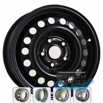 Kapitan Сталь 6x16 5x118 ET50 DIA71.1 Black