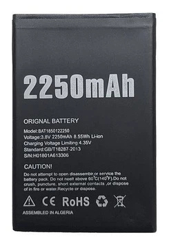 Аккумулятор Doogee X11 / BAT1850122250, 2250 mAh Original PRC