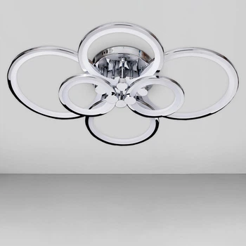 Люстра потолочная светодиодная LED Light House SL-18184/2+2+2 CR 192W DIMMER 3000-6000 H130*L780*W570, цвет хром