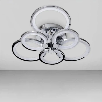 Люстра потолочная светодиодная LED Light House SL-18184/3+3B CR 168W DIMMER 3000-6000 H130*L600*W550, цвет хром