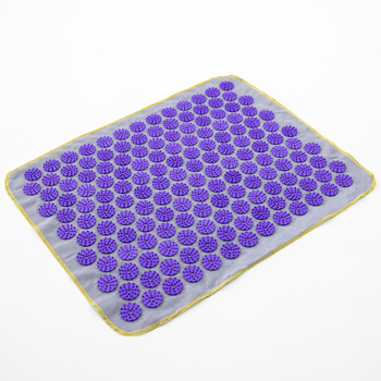 Масажний килимок Аплікатор Кузнєцова (акупунктурний голка для спини) OSPORT Lite 50 (apl-004) Сіро-фіолетовий