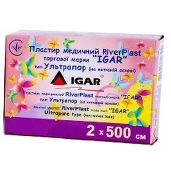 Пластир медичний IGAR (в котушці, на нетканій основі) 2 см * 5 м