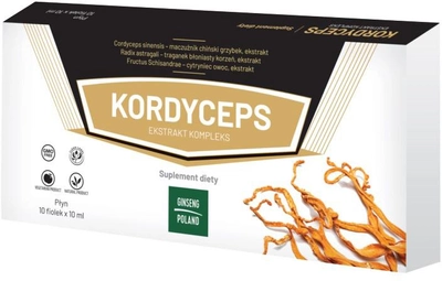 Suplement diety Ginseng Kordyceps Ekstrakt Komplex 10x10 ml (GP010)