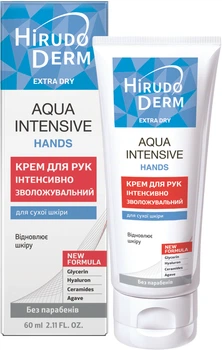 Крем для рук Биокон Hirudo Derm Extra Dry Aqua Intensive Hand интенсивно увлажняющий 60 мл (4820008319050)