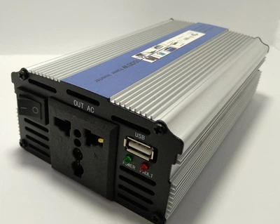 Конвертер напруги LaiRun 12V 220V 1000W Сріблястий