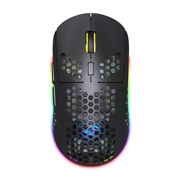 Мышь беспроводная игровая HYSJ Т90 с аккумулятором и подсветкой 2,4G+Bluetooth