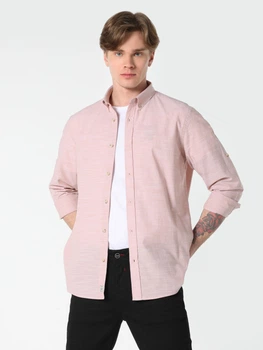 Сорочка бавовняна чоловіча Colin's CL1058567DUP 2XL Dusty Pink (8683197576996)