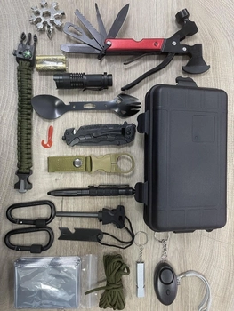 Набор многофункциональный 20 в 1 Military Kit, Снаряжение и инструмент (MT20) Набір для виживання