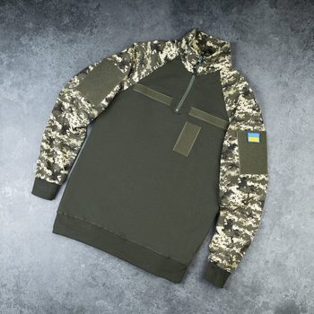 Рубашка Тактическая Hard с липучками военная Хаки-камуфляж 2XL SRru1 5462XLkhkm