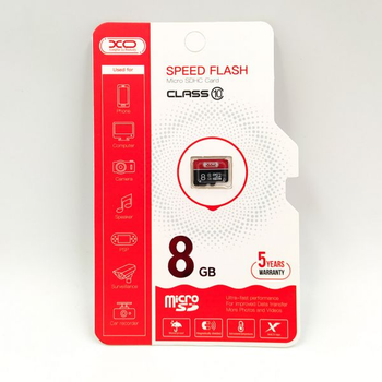Карта памяти XO micro SD 8 Gb 10 Class