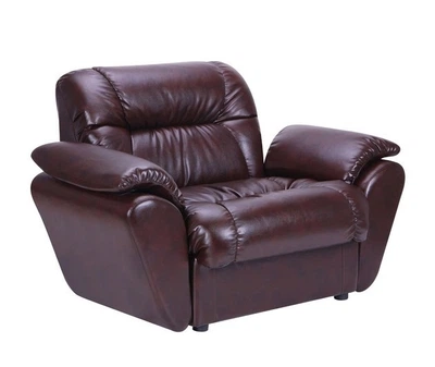 Кресло Richman Vizyt с подлокотниками 87 x 135 x 85H см Натуральная Кожа Lux Коричневый