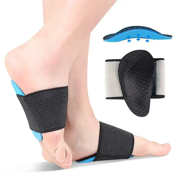 Стельки для обуви массажные ортопедические с подушечками супинаторами для корекции плоскостопия 10х5х1,5 см (474475-Prob)