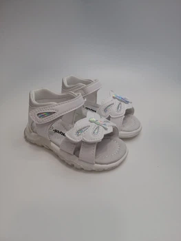 Босоножки для девочки Apawwa 469 GX white белые р.24-15 см