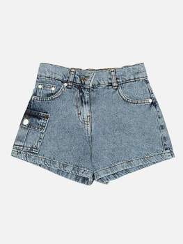 Джинсовые шорты для девочки 128 цвет голубой ALG ЦБ-00213800