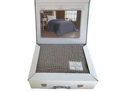 Вафельный плед Maison Dor Emeline Beige хлопок 240-260 см бежевый