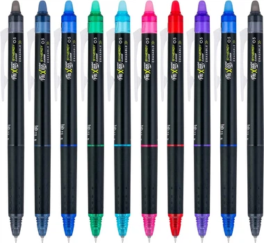Набор стирающихся цветных гелевых ручек 10 шт PILOT FriXion Synergy Clicker Fine Point 0.5 мм (17481)