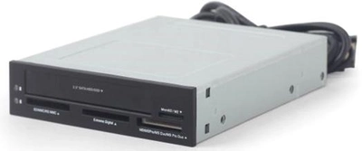Czytnik kart wewnętrznych kart pamięci Gembird SD/MMC/RS-MMC/MicroSD i 2,5" HDD/SSD (FDI2-ALLIN1-03)