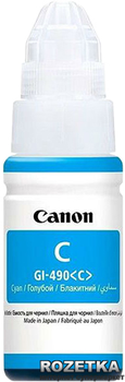 Контейнер Canon GI-490 Pixma G1400/G2400/G3400 70 мл Cyan (0664C001)
