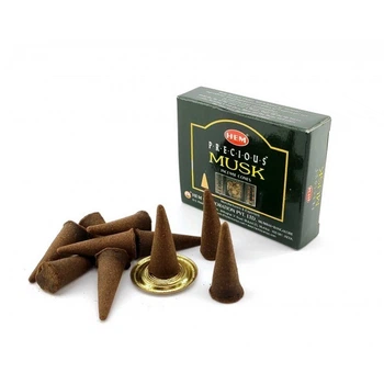 Благовония "Precious Musk" "Драгоценный Муск" Hem конусы 34634