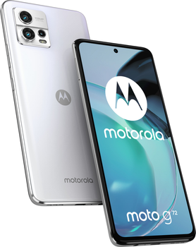 Мобільний телефон Motorola Moto G72 8/128GB Mineral White (PAVG0014PL)