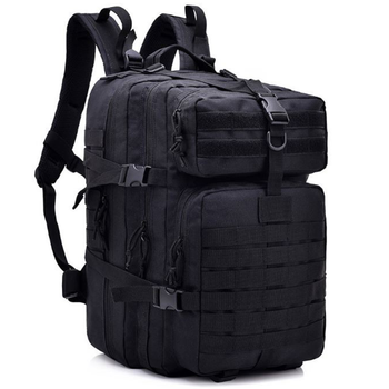 Штурмовий тактичний військовий армійський рюкзак HardTime 35 літрів чорний