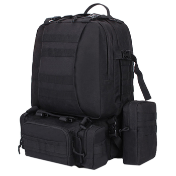 Тактический военный армейский рюкзак HardTime military 30 литров черный с подсумками
