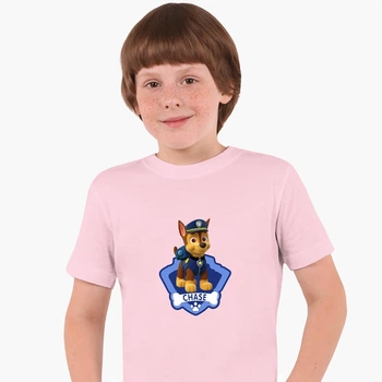 Детская футболка Щенячий патруль (PAW Patrol) (25186-1610) 134-140 см Хлопок Розовый