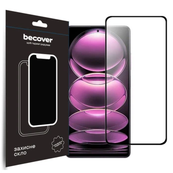 Стекло защитное BeCover Xiaomi Redmi Note 12Pro/12 Pro 5G/12 Pro Plus Black (708784)