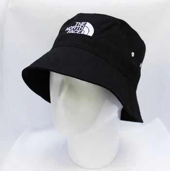 Панама The North Face чорна з білою вишивкою (ZE00062-8) Чоловіча Жіноча Літня