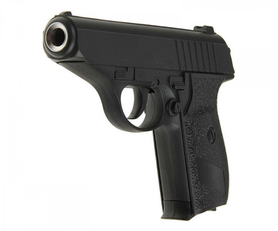 Детский страйкбольный Пистолет Galaxy G3 Walther PPS металл, пластик стреляет пульками 6 мм Черный