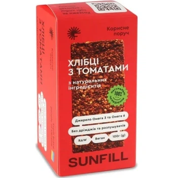 Хлебцы SUNFILL с томатами 100 г