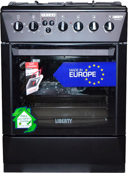 Комбинированная плита LIBERTY PWE 6115 BL-F