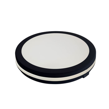 Светильник накладной LED 30W 6400K 2700Lm 170-265V d-300*h55мм IP65 черный кругл./1/10