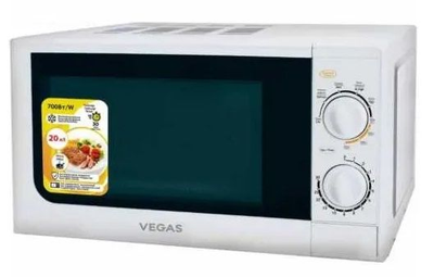 Мікрохвильова піч vegas vmе-4020wl